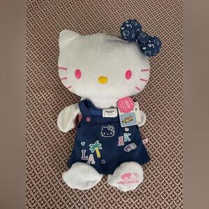 Hello kitty build a bear LA Exclusive denim set bab